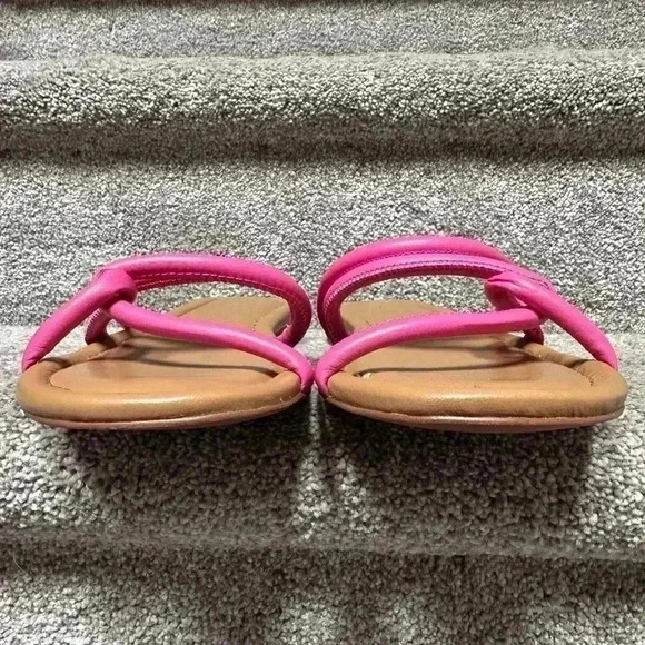 Madewell The Amel Leather Strappy Slip On Sandals Raspberry Frosting Women’s 10 - Picture 3 of 8